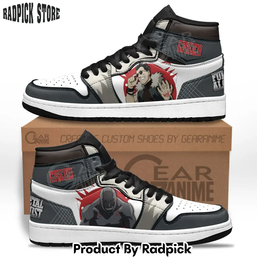 Greed air jordan high top sneakers anime  rp0243475